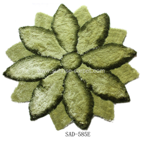 Polyester Rugs With Flower 3D Design